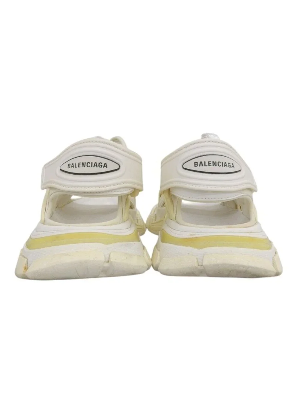 Balenciaga Velcro Track Sandals Shoes White